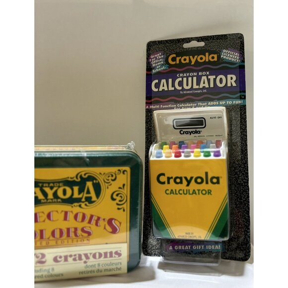 Vintage 1994 Crayola Crayon Box Calculator NIB RARE 91 Binney & Smith Lmt Ed USA - Picture 2 of 4
